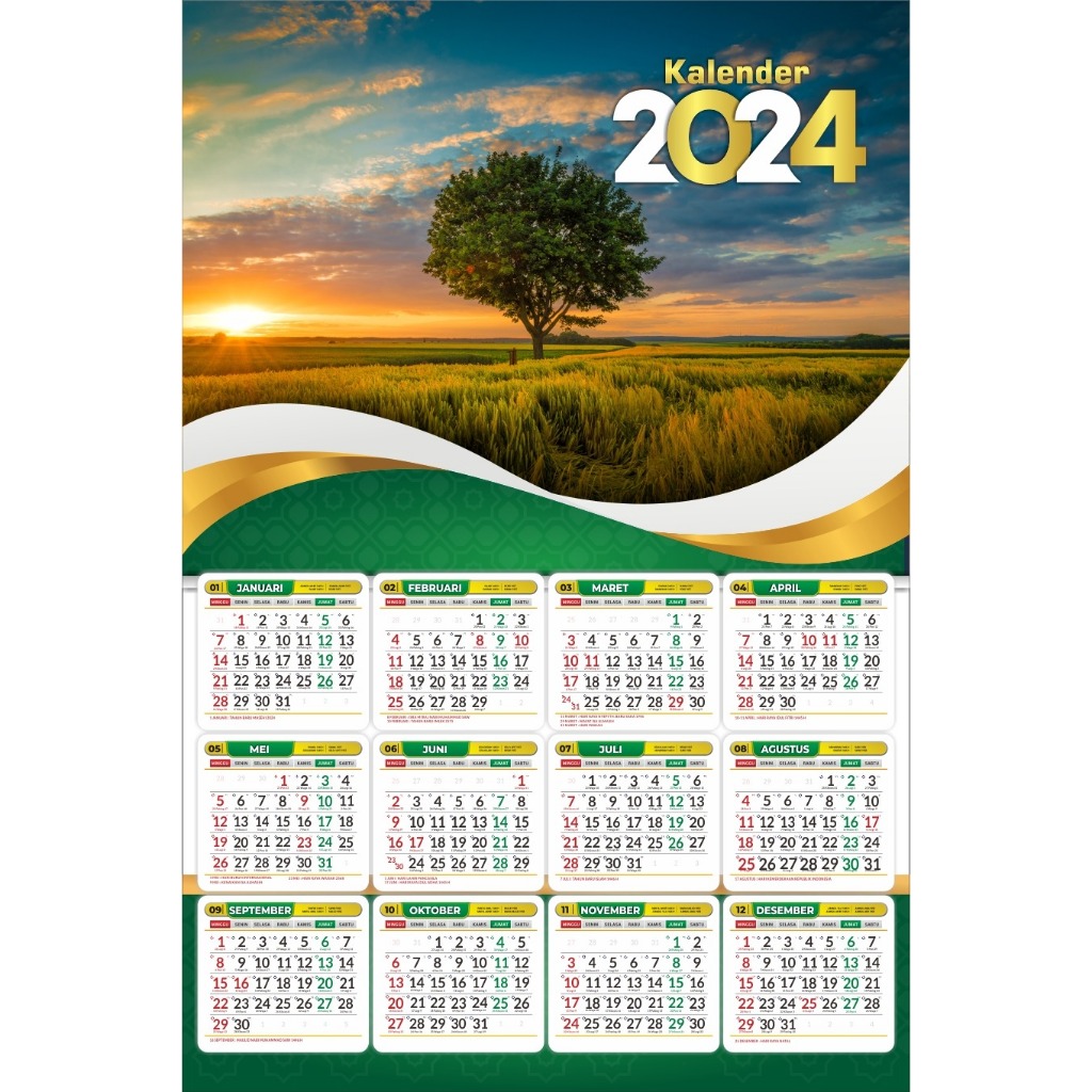 Jual Kalender Dinding, Kalender Dinding Satuan, Kalender Dinding Custom ...