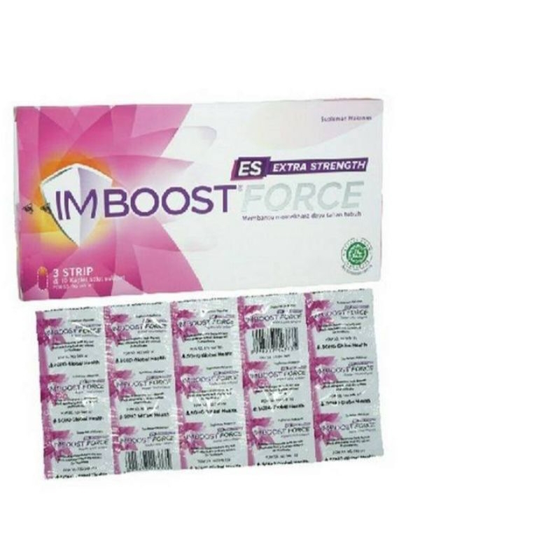 Jual imboost force Es extra strength / strip | Shopee Indonesia