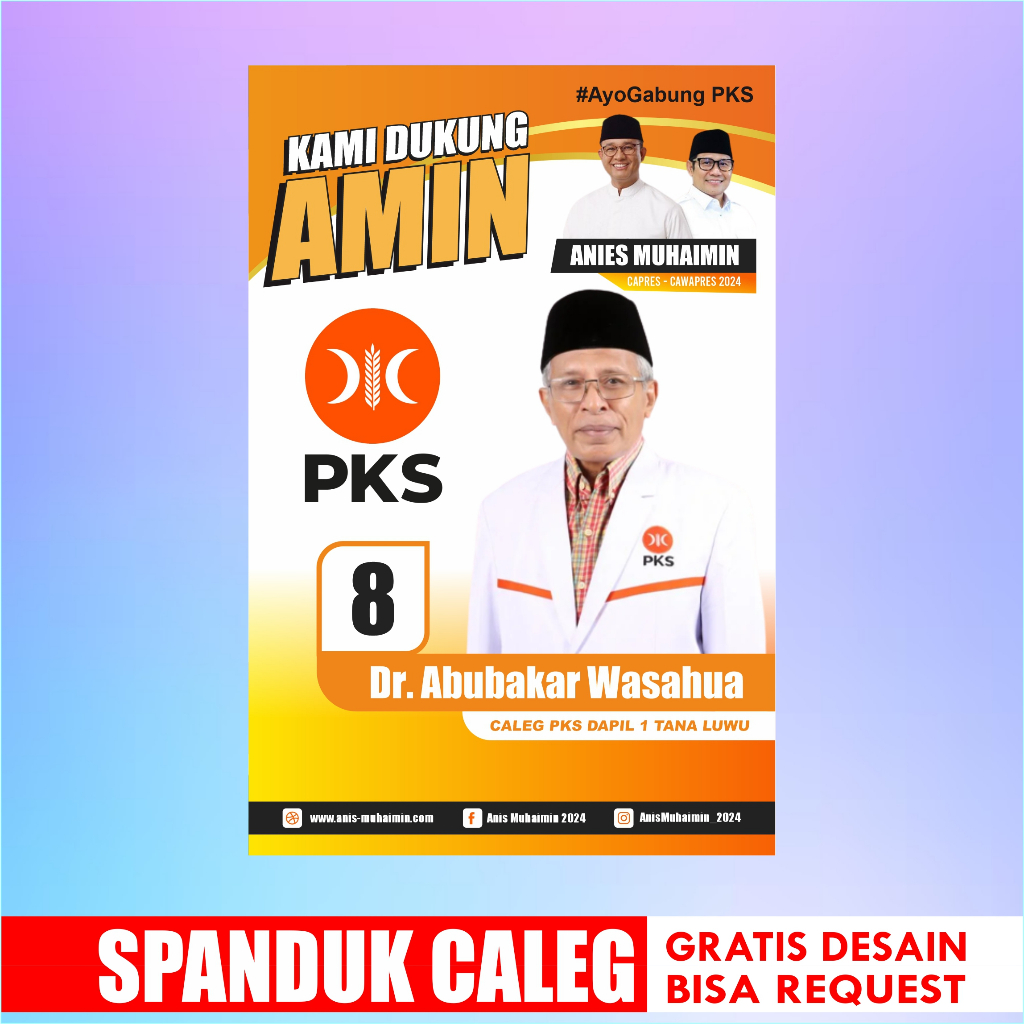 Jual Spanduk Caleg Spanduk Pemilu Banner Caleg Shopee