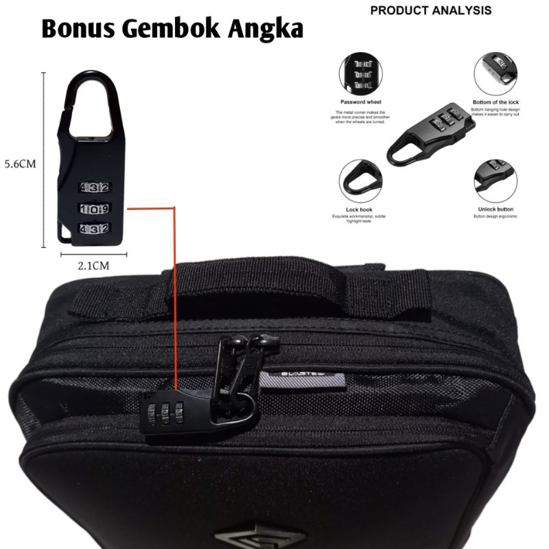 Jual Tas Laptop Ransel Selempang Multifungsi 3in1 BLASTED 10/12/14 inch ...
