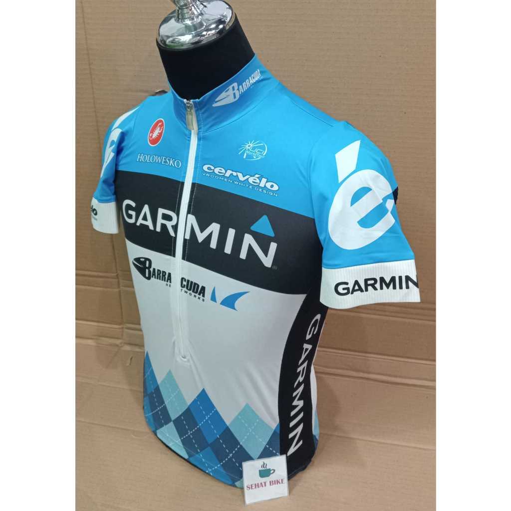 【新品】CASTELLI GARMIN TEAM JERSEY FZ Mサイズ Jual Jersey Castelli Team Garmin Original Jersey Sepeda Baju