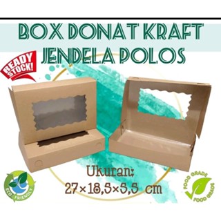 Jual Dus Kotak Kue Donat Isi Isi Uk X X Cm Jendela Shopee