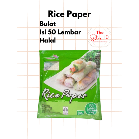 Jual Rice Paper isi 50 lembar Halal Lingkaran Bulat Kulit Lumpia ...
