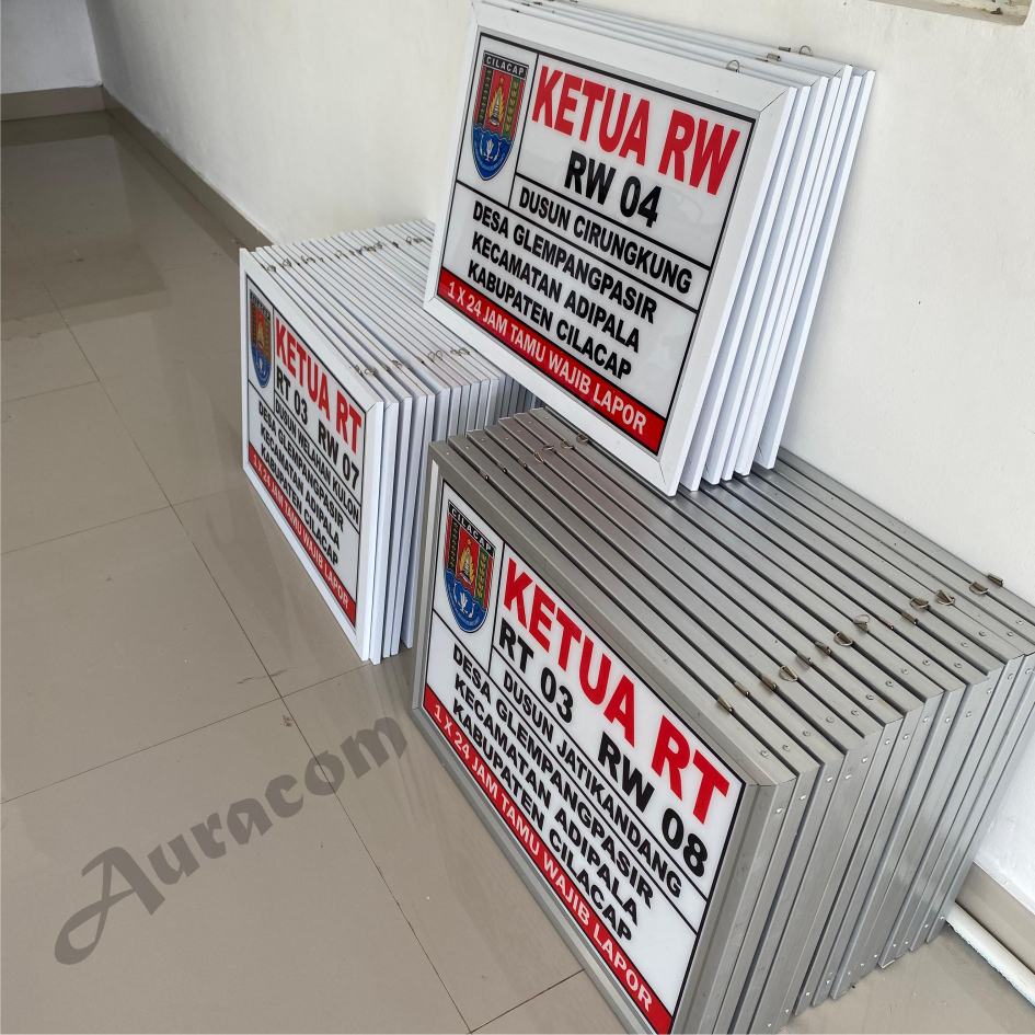Jual Plang Ketua RT/RW, Plang Desa, Papan Ketua RT/RW, Plang Custom ...
