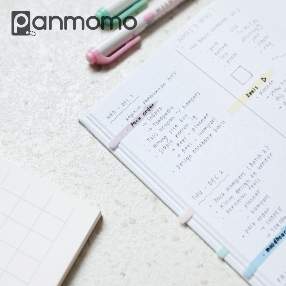 Jual PANMOMO Arrow Point Sticky Label / Book Annotation Tabs / Notes ...