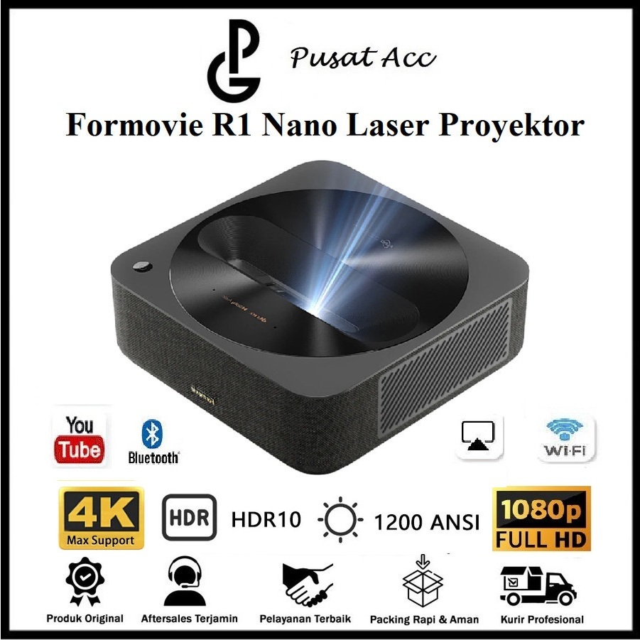 Jual Formovie R1 Nano UST Laser Smart Projector 1200ANSI 1080P 4K ...