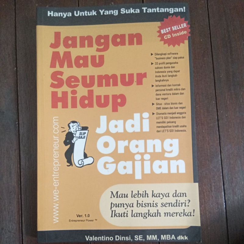 Jual Buku Jangan Mau Seumur Hidup Jadi Orang Gajian Shopee Indonesia