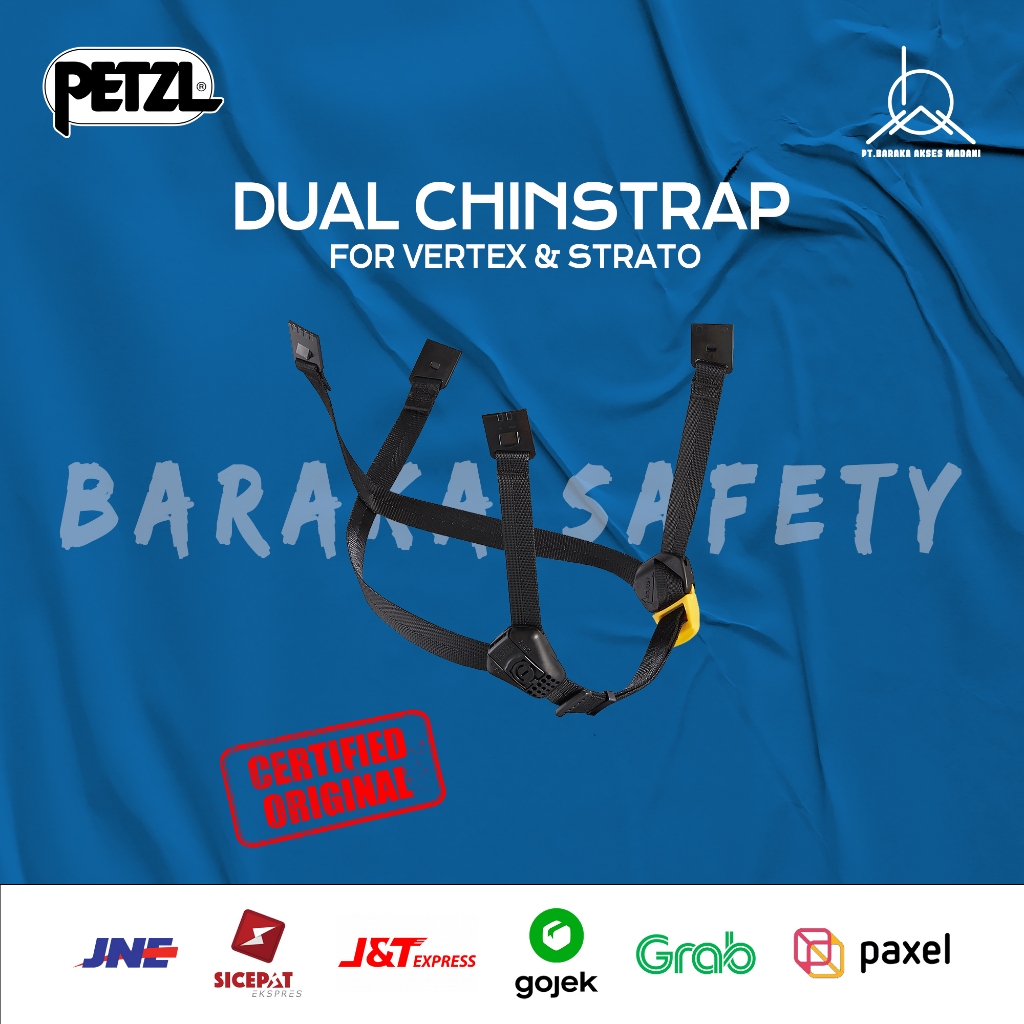 Jual PETZL DUAL CHINSTRAP Chinstrap Helmet for VERTEX and STRATO ...