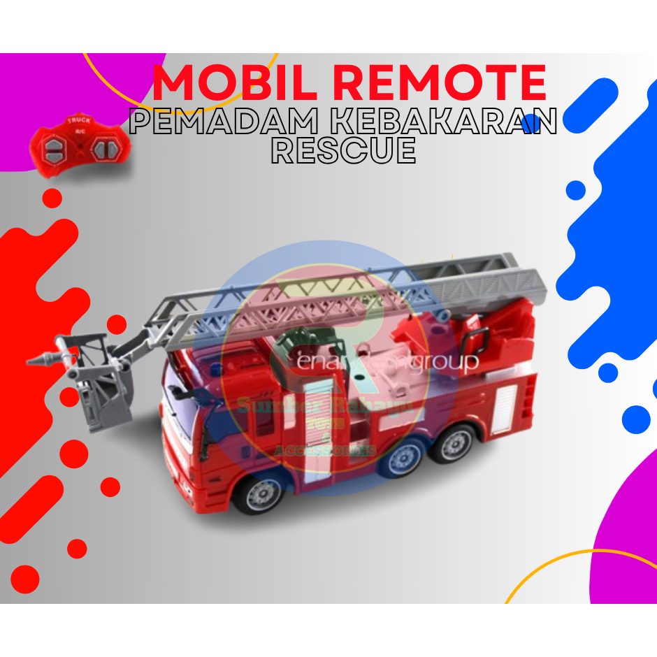 Jual MAINAN ANAK MOBIL REMOT - MOBIL REMOT PEMADAM KEBAKARAN - MOBIL ...