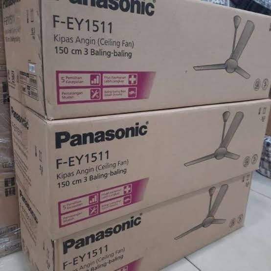 PANASONIC Kipas Angin 60 Inch HITAM FEY 1511K F-EY1511K Kipas Angin Plafon Ceiling Fan 60" F EY