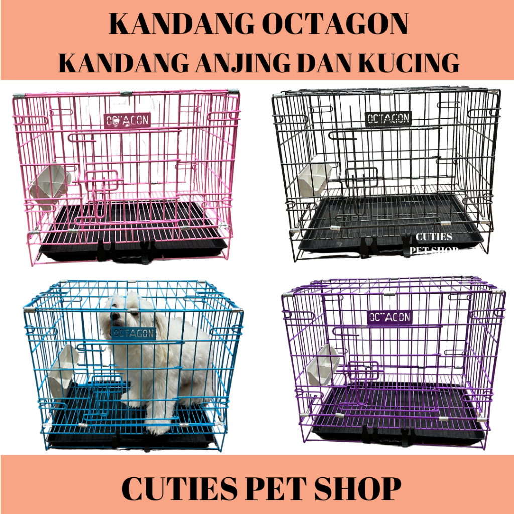 Jual KANDANG OCTAGON PET 45 CM SERI K 150 KANDANG KUCING ANJING