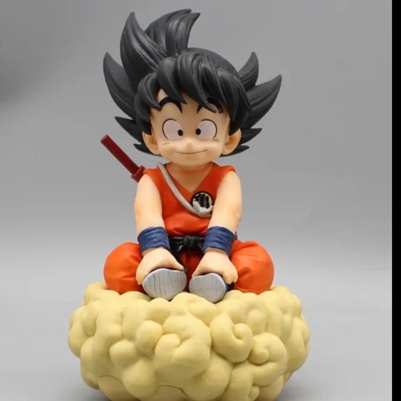 jual-anime-dragon-ball-z-son-goku-kinton-chichi-statue-figure-shopee