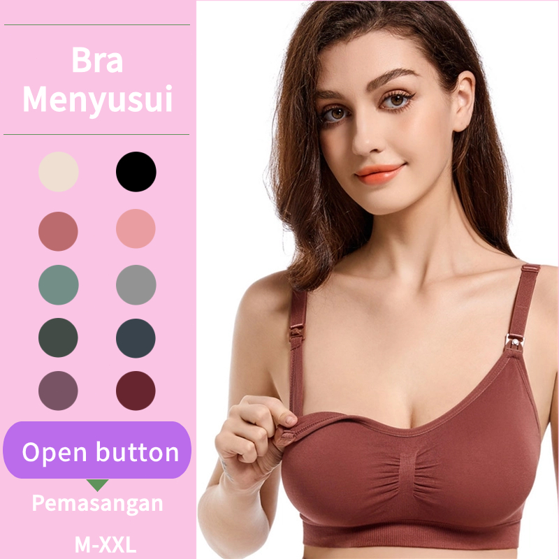 Jual Bra Hamil Tanpa Kawat Bra Menyusui Baju Kehamilan Mencegah Melorot Bra Wanita Bh Menyusui