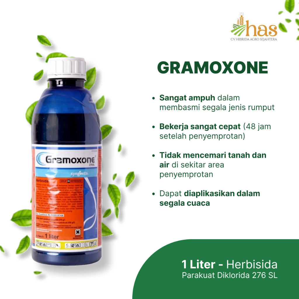 Jual Pembasmi Rumput Liar Herbisida Gramoxone 276 Sl Kemasan 250 Ml