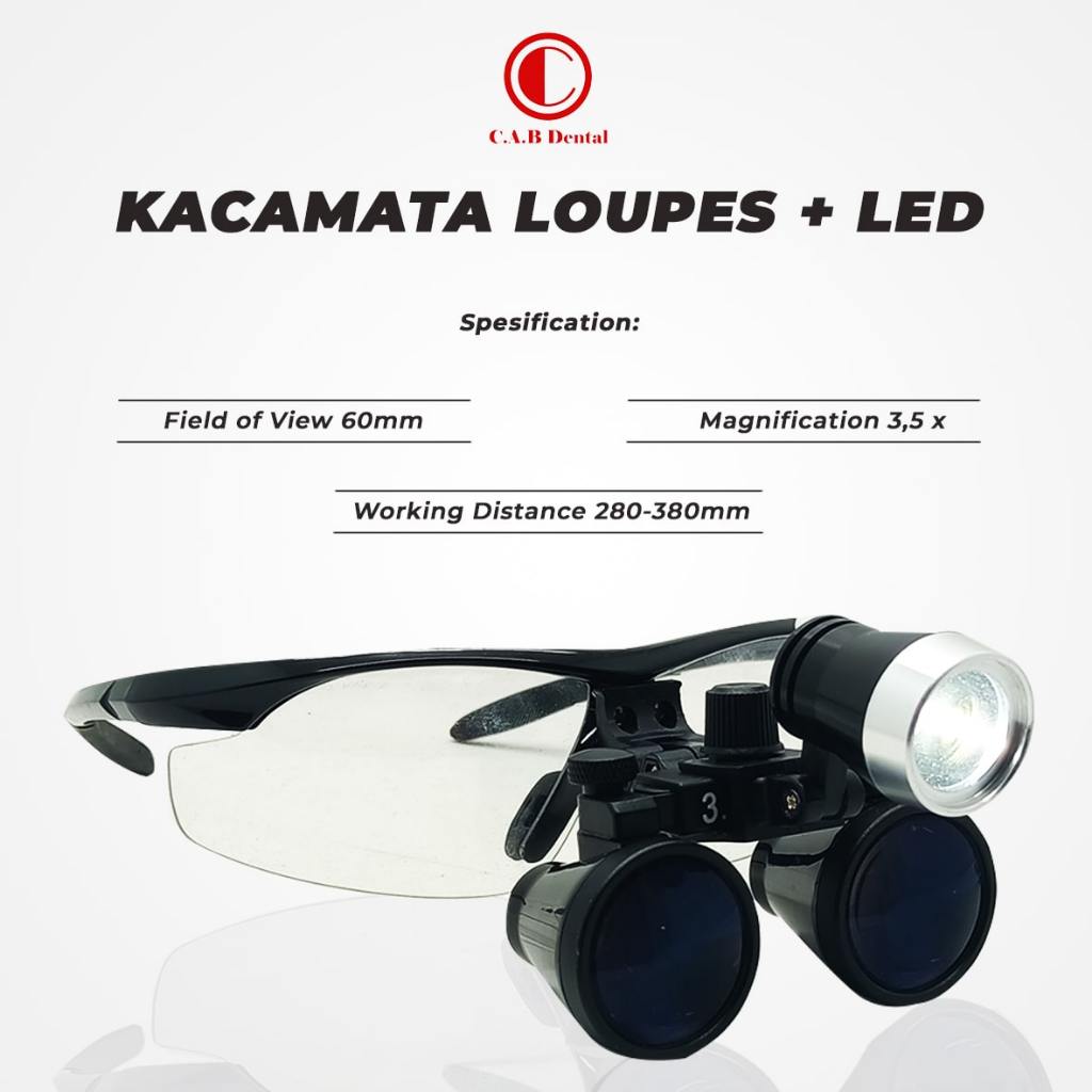 Jual Kacamata Loupes Loupe Magnification LED Pembesaran 3,5 x Shopee Indonesia