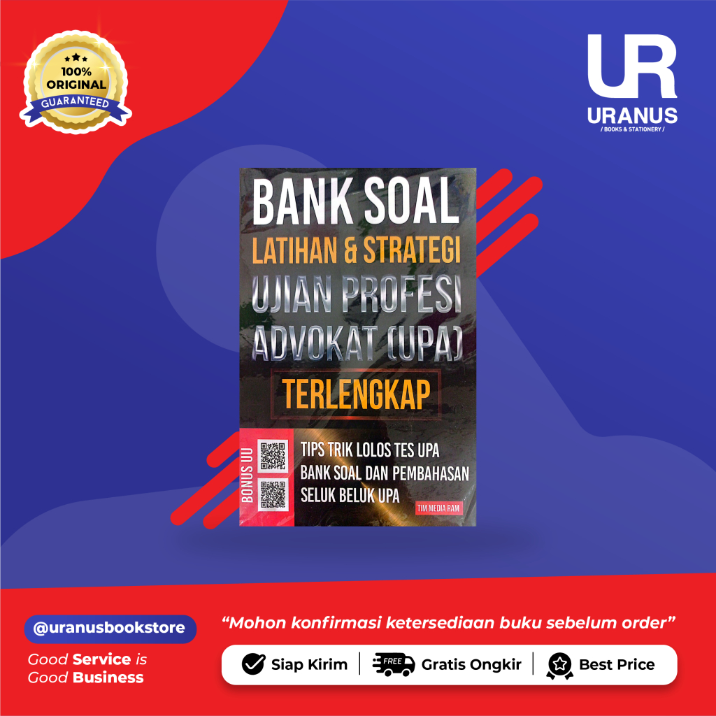 Jual BANK SOAL LATIHAN & STRATEGI UJIAN PROFESI ADVOKAT (UPAD ...