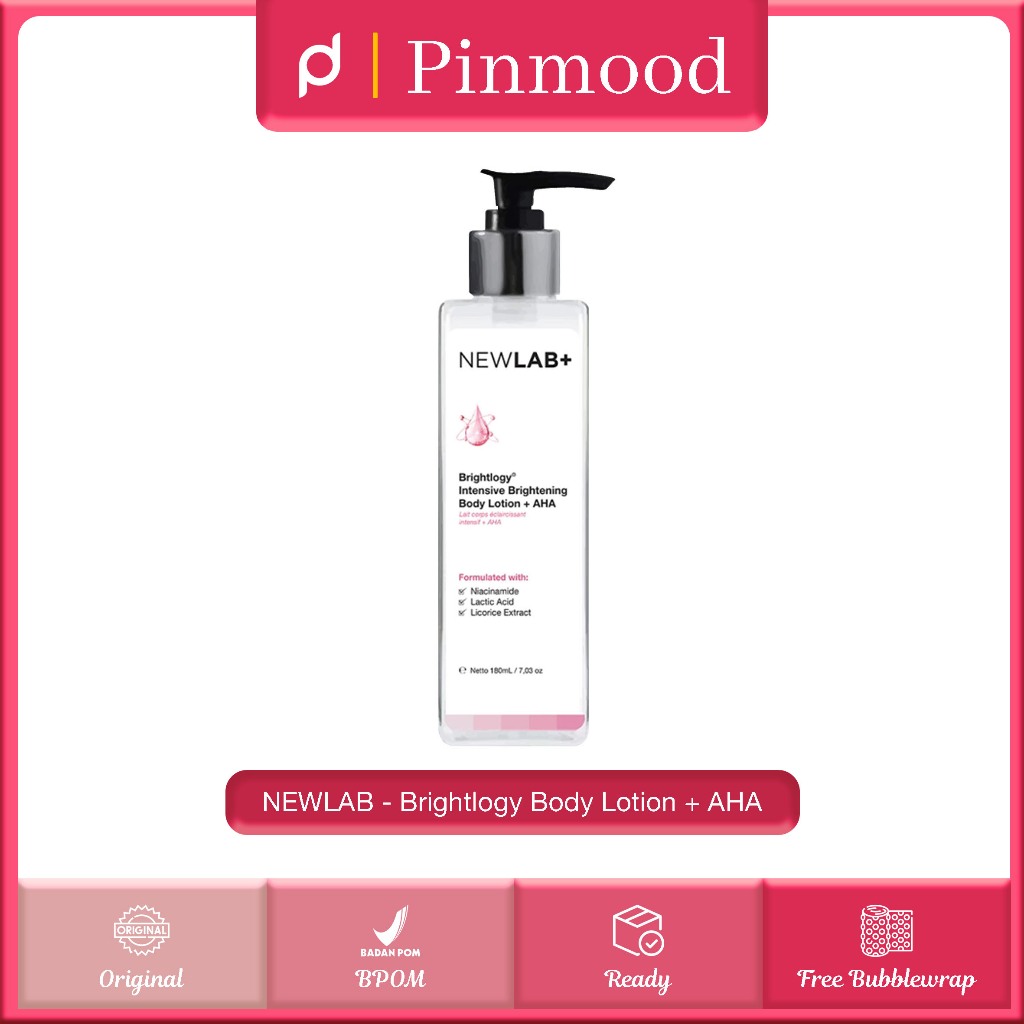 Jual NEWLAB BRIGHTLOGY BODY LOTION AHA Hand Body Lotion Pencerah