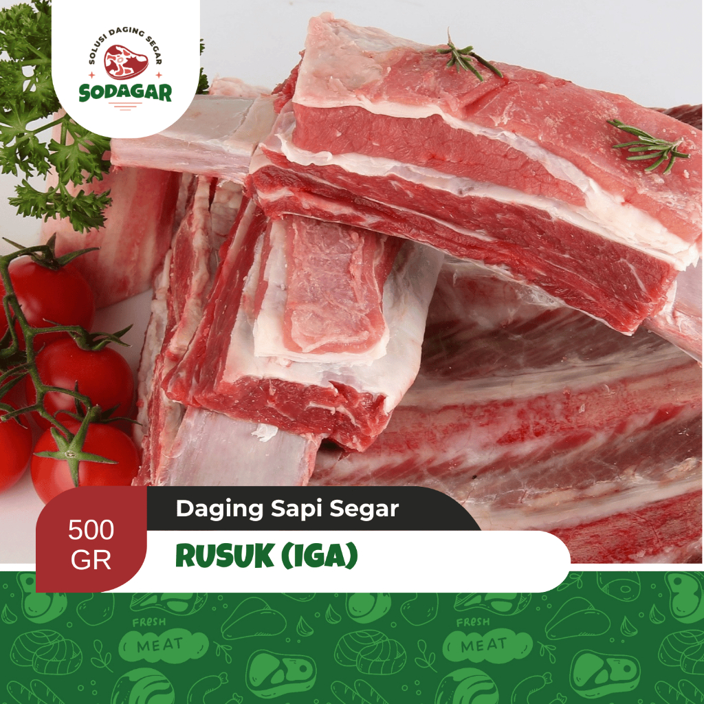 Jual Iga Sapi Rusuk Ribs Halal Daging Sapi Segar Sop Iga Bakar Pindang Garang Asam Shopee