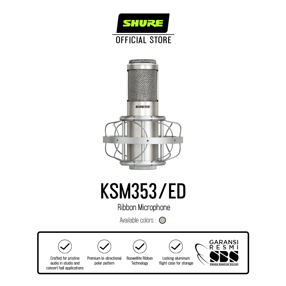 Jual Shure KSM353/ED Ribbon Microphone | Shopee Indonesia