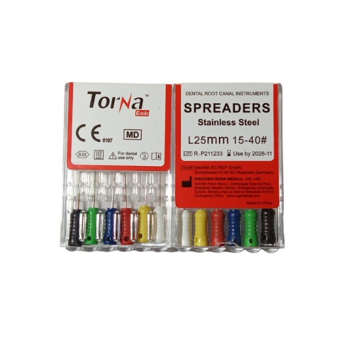 Jual File Spreaders #15-40 25mm Dental TORNA Jarum Endo Stainless steel ...