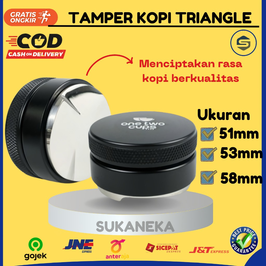 Jual Tamper Kopi Triangle Press Coffee Bulat Powder Stainless ...