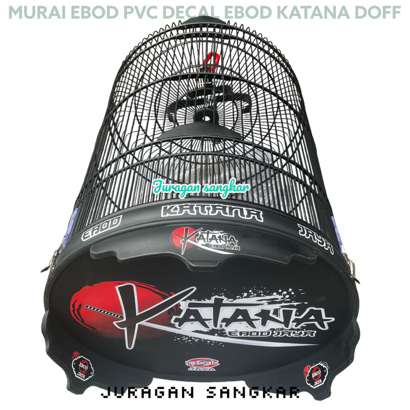 Jual SANGKAR KANDANG MURAI EBOD PVC DECAL KATANA HITAM DOFF NO 2 ...