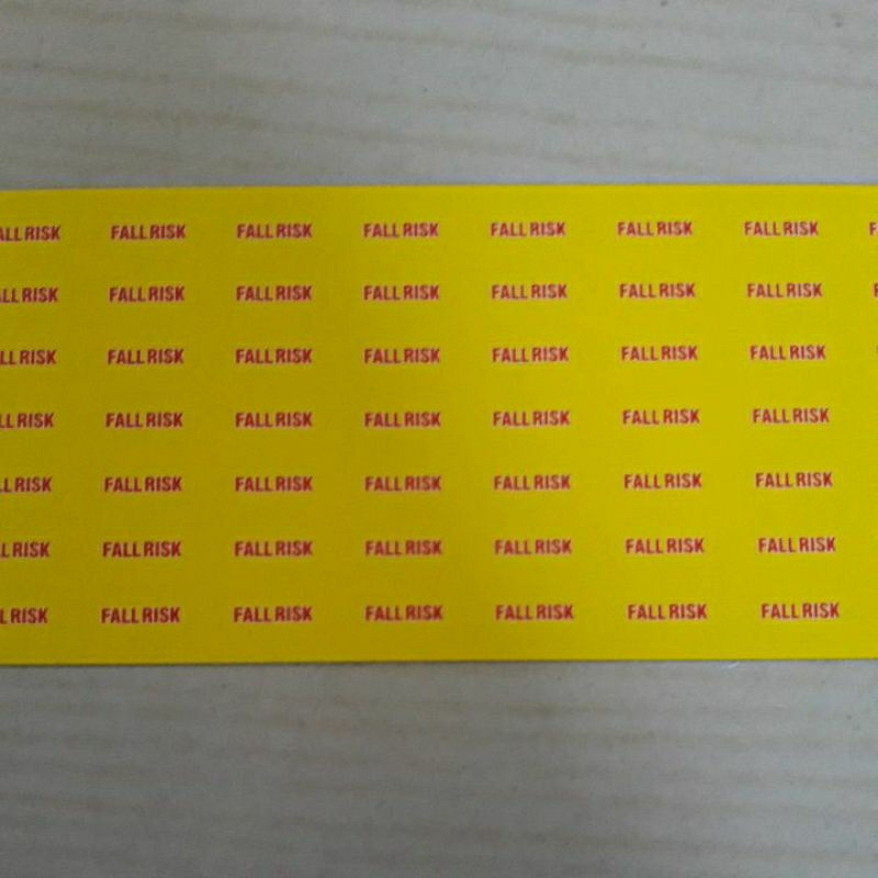 Jual Stiker Label Fallrisk | Shopee Indonesia