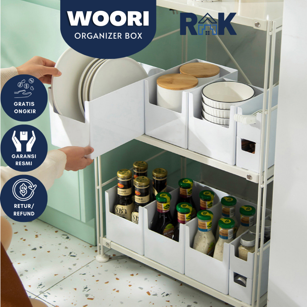 Jual RAK - WOORI Storage Box Tempat Penyimpanan Serbaguna Organiser ...