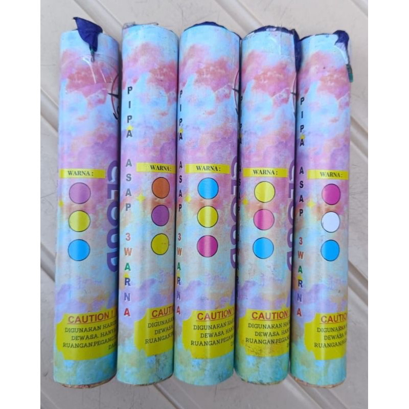 Jual kembang api pipa asap 3 warna (harga perbiji) | Shopee Indonesia
