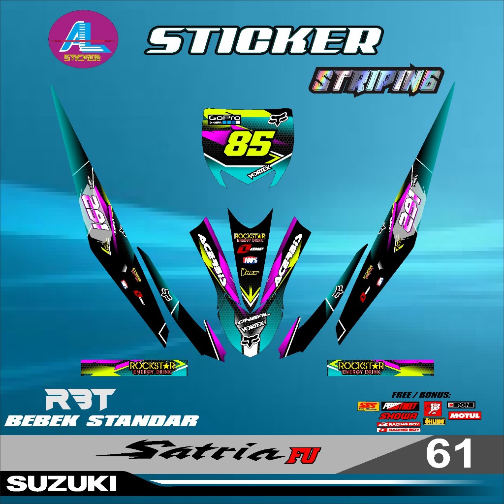 Jual Sticker RBT SATRIA FU RBT GASTRACK BEBEK STANDAR MODIF RBT SATRIA ...