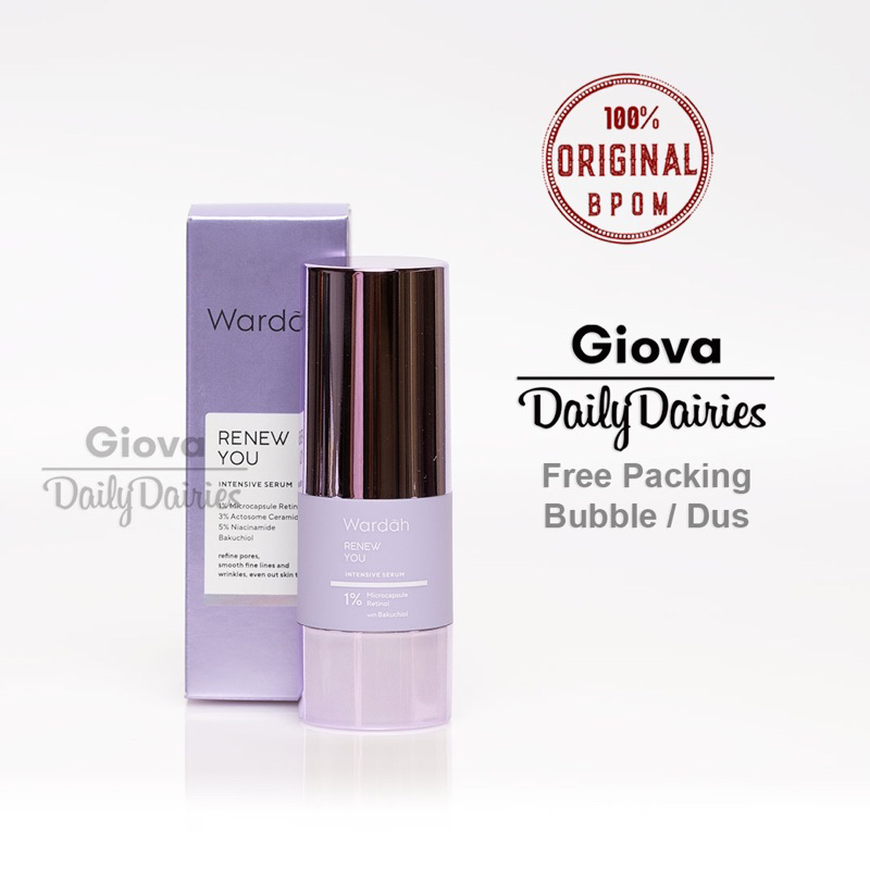 Jual Wardah Renew You Intensive Serum 15ml 30ml Retinol Bakuchiol