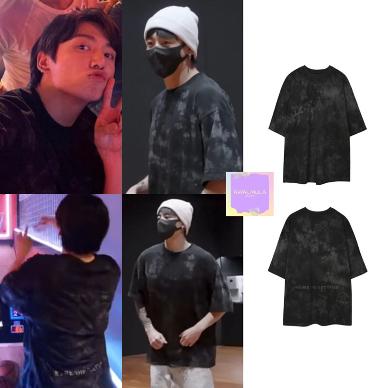 Jual (PO) OFFICIAL FLARE UP Tie-dye Oversized Sleeve worn by BTS JUNGKOOK JK | Shopee Indonesia