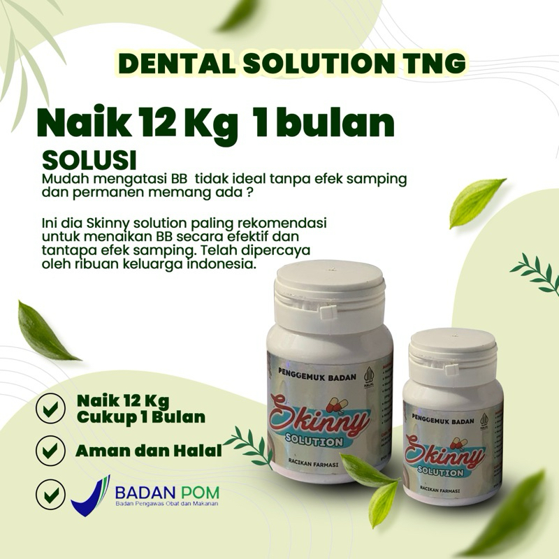Jual OBAT PENAFSU MAKAN SKINNY SOLUTION DIJAMIN ORIGINAL DAN BPOM