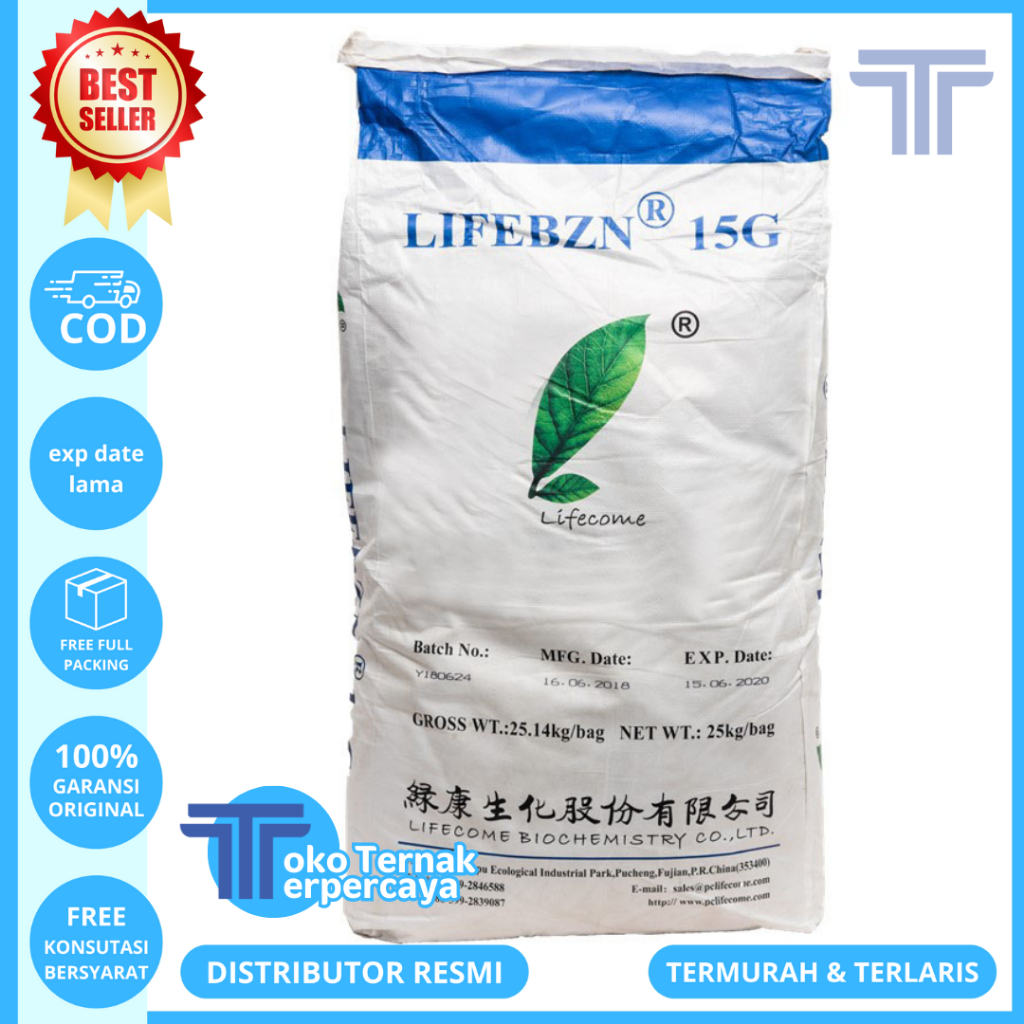 Jual Lifebzn G Repack Kg Bacitracin Zinc Agp Ayam Broiler Shopee