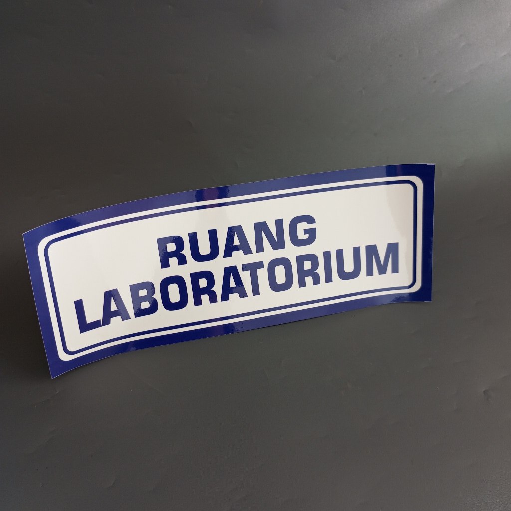 Jual Stiker Papan Nama Ruang Laboratorium - Stiker Vinyl Laboratorium ...