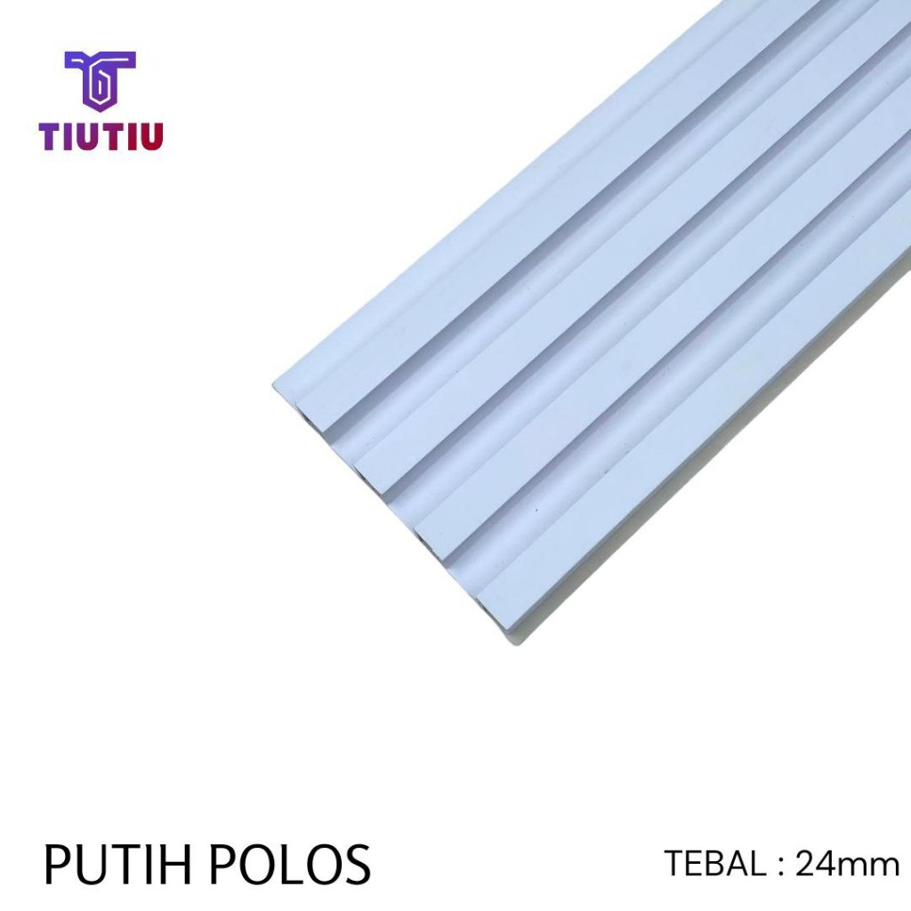 Jual WPC Wallpanel PUTIH POLOS 3 meter 300cm x 2.4cm | pvc Wall panel ...