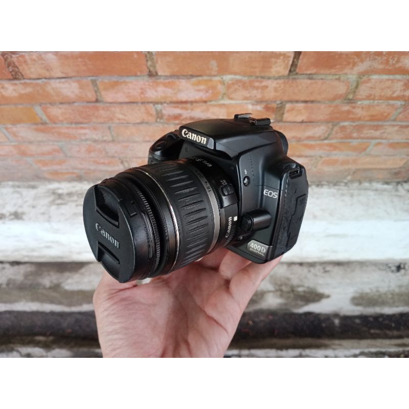 Jual Canon Eos 400D + Lensa Kit 18-55mm Normal Ada Bonusnya | Shopee ...