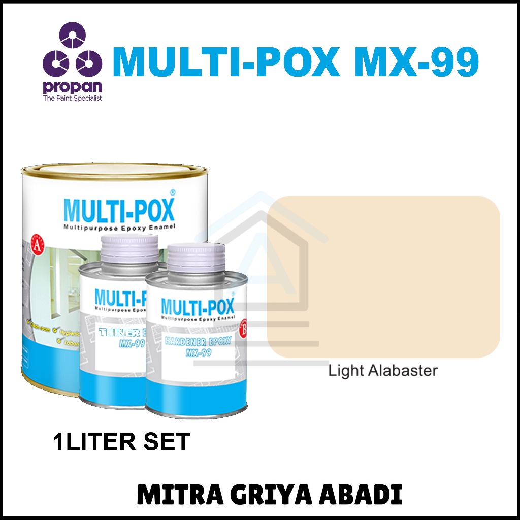 Jual Cat Lantai Propan Multipox Mx 99 1liter Set Shopee Indonesia 8264