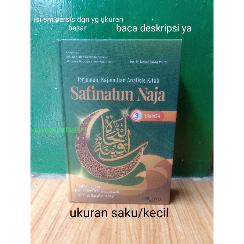 Jual Terjemah Kajian Dan Analisis Kitab Safinatun Naja Safinatun Najah ...