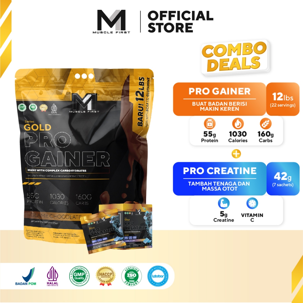 Jual [BUNDLE] MUSCLE FIRST Gainer 12Lbs + Creatine Box - Suplemen ...