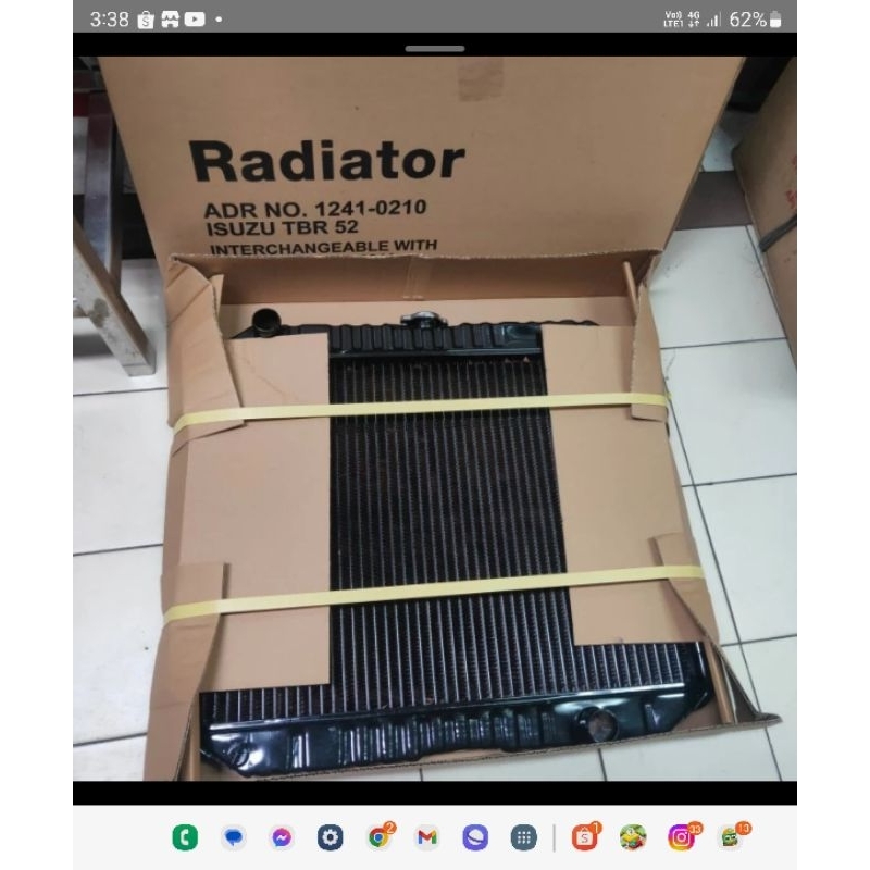 Jual radiator adr panther 2.3 ,2.5 bahan tembaga kuningan 2ply original ...