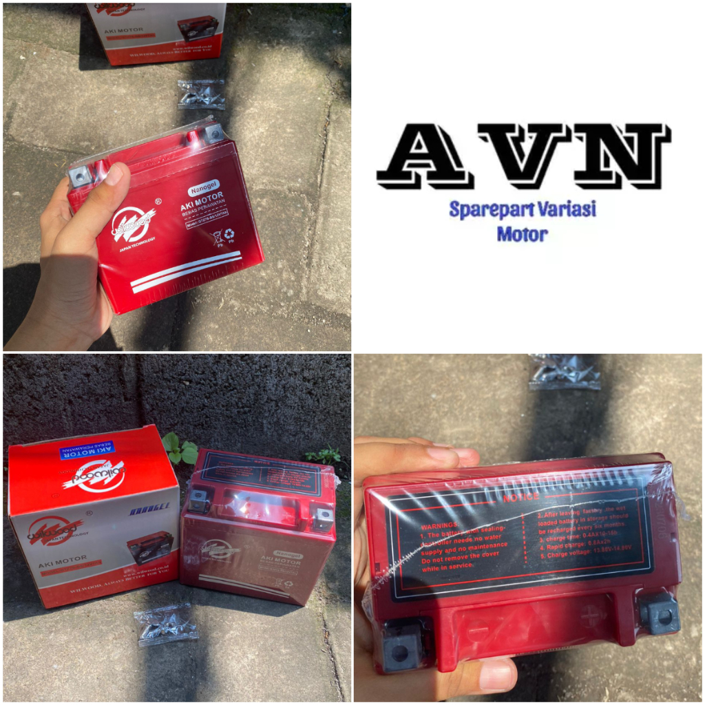 Jual ACCU AKI KERING GTZ7S WILWOOD BUAT MOTOR VARIO 150 SATRIA FU