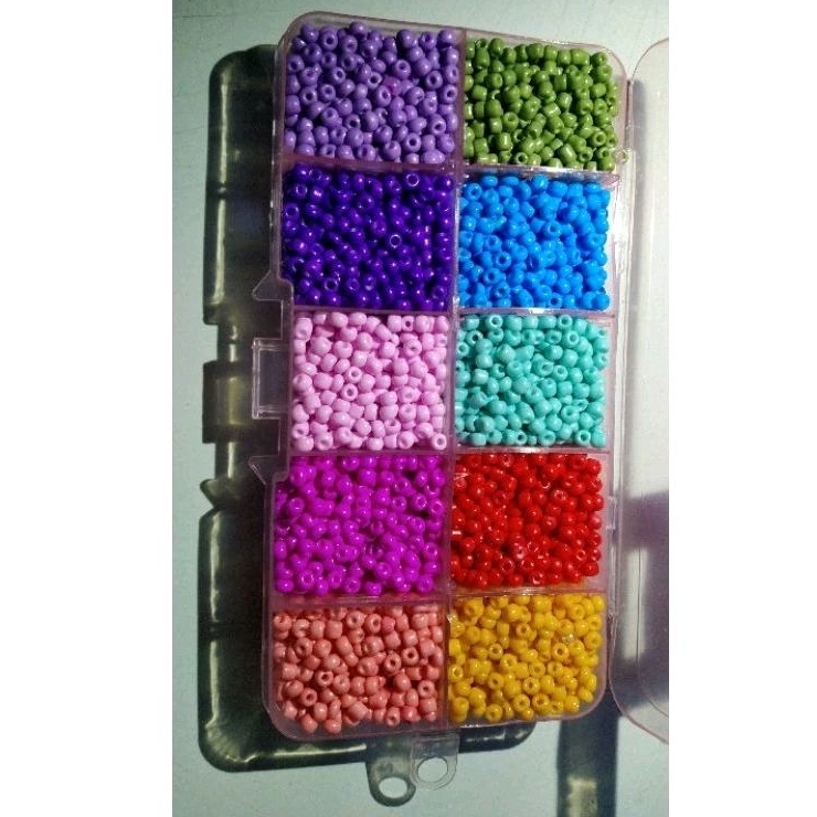 Jual PAKET DIY MANIK MOTE PASIR SET BOX 8/o (3mm) | Shopee Indonesia