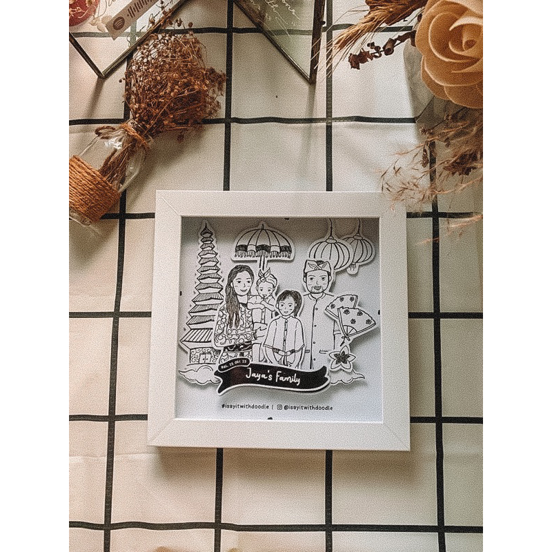 Jual doodle in frame 20x20 | Shopee Indonesia