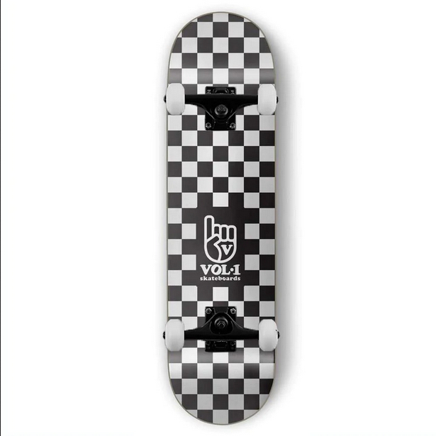 Jual Skateboard Vol.1 Checkers Black/White 7.75" Complete / Jual