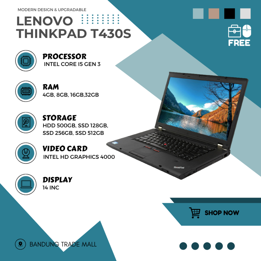 ThinkPad T430s i5/8GB/SSD256GB