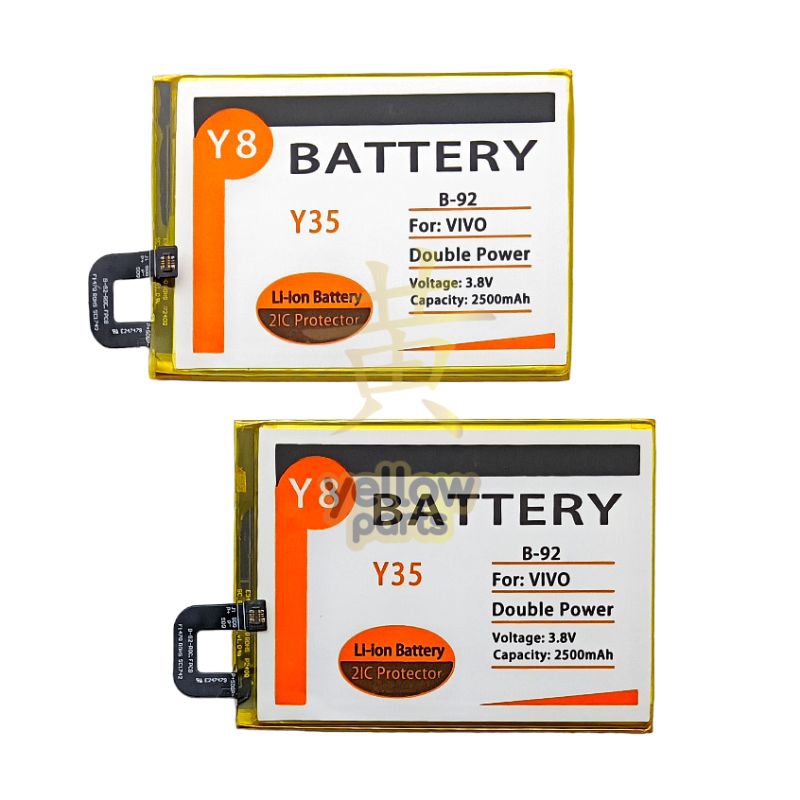 Jual BATTERY BATRE BATERAI VIVO Y35 B-92 Y8 DOUBLE POWER ORIGINAL ...