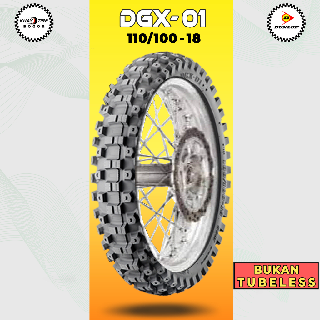 Jual Ban Motor Trail Dunlop DGX 01 110/100 Ring 18 Bukan Tubeless