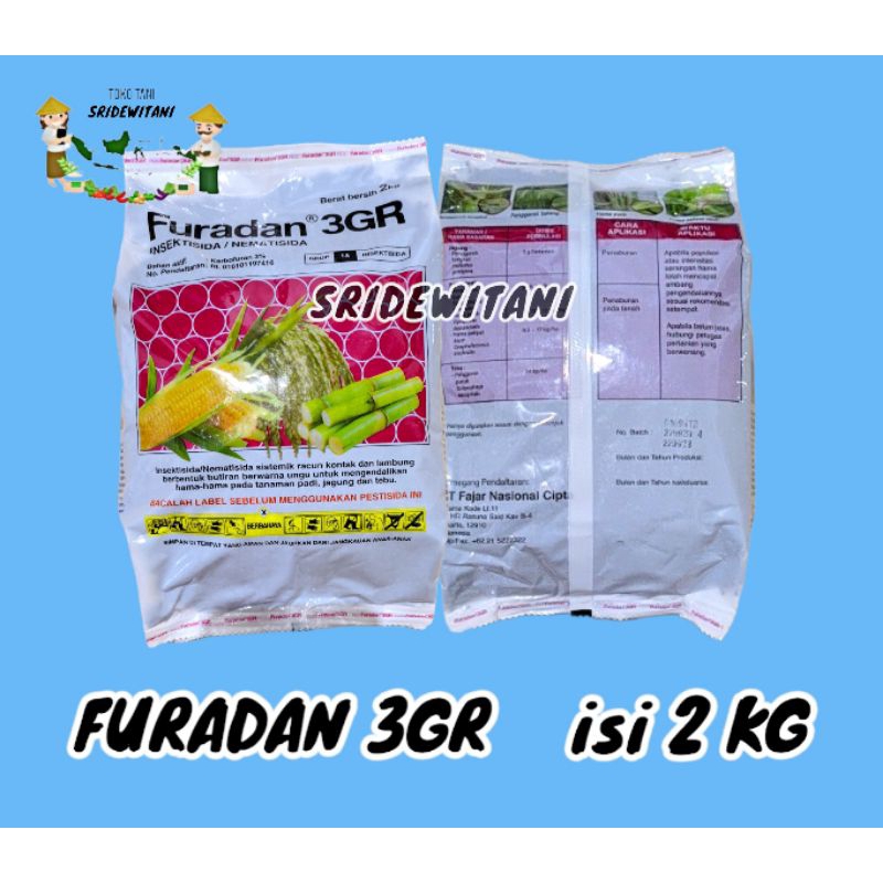 Jual Shp1 FURADAN 3GR ISI 2 KG Kemasan Pabrik Insektisida Pengendali ...