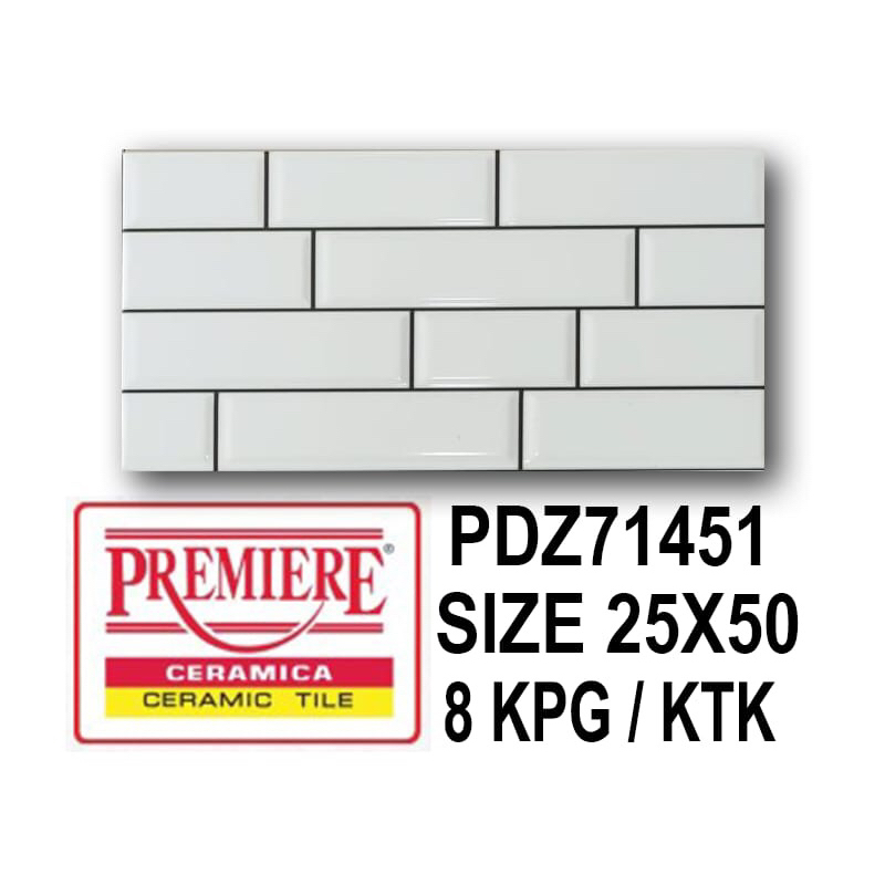 Jual Keramik Dinding Dapur/Kamar Mandi Ukuran 25x50 | PDZ71451 | Shopee